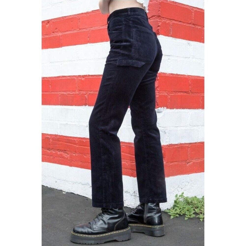 NWOT John Galt Brandy Melville Navy Blue Bennett Corduroy Carpenter‎ Pants 28